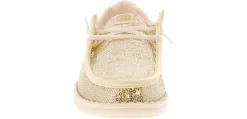 Flat|Comfort Shoes|HEYDUDE Wendy Sequin Women's Casual Shoe Gold