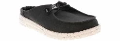 Canvas Shoes|Flat|HEYDUDE Wendy Slip Classic Women’s Casual Shoe Black