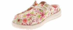 Canvas Shoes|Flat|HEYDUDE Wendy Slip Embroidered Floral Women’s Casual Shoe Multicolor