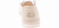Flat|Comfort Shoes|HEYDUDE Wendy Stardust Women's Casual Shoe White