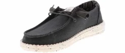 Canvas Shoes|Flat|HEYDUDE Wendy Stetch Canvas Women’s Casual Shoe Black
