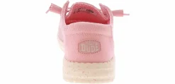 Flat|Comfort Shoes|HEYDUDE Wendy Stretch Sox Rosette Women’s Casual Shoe Pink