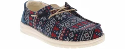 Flat|Comfort Shoes|HEYDUDE Wendy Ugly Sweater Women's Casual Shoe Blue