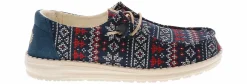 Flat|Comfort Shoes|HEYDUDE Wendy Ugly Sweater Women's Casual Shoe Blue