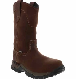 Safety Toe Boots|Slip Resistant|IRISH SETTER Two Harbors 11-In Pull On Men’s Steel Toe Boot Brown