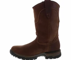 Safety Toe Boots|Slip Resistant|IRISH SETTER Two Harbors 11-In Pull On Men’s Steel Toe Boot Brown