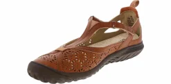 Flat|Comfort Shoes|JBU Daffodil Whisky Mary Jane Women’s Comfort Shoe Brown