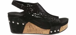 Comfort Sandals|Wedge & Platform Sandals|JELLYPOP Alasia Women’s Wedge Sandal Black