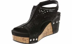 Comfort Sandals|Wedge & Platform Sandals|JELLYPOP Alasia Women’s Wedge Sandal Black