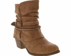 Short Boots & Booties|Wedge & Heeled Boots|JELLYPOP Harlyn Women’s Fashion Boot Brown