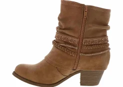 Short Boots & Booties|Wedge & Heeled Boots|JELLYPOP Harlyn Women’s Fashion Boot Brown