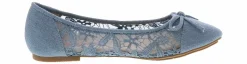 Flat|Comfort Shoes|JELLYPOP Tianna Denim Women’s Fashion Flat Blue