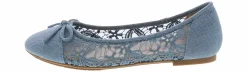 Flat|Comfort Shoes|JELLYPOP Tianna Denim Women’s Fashion Flat Blue