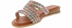 Flat Sandals|JELLYPOP Villa Beaded Women's Fashion Sandal Multicolor