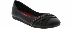 Flat|Slip-On|JELLYPOP Zeldi Women’s Fashion Shoe Black