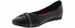 Flat|Slip-On|JELLYPOP Zeldi Women’s Fashion Shoe Black