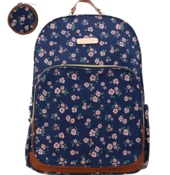 Bags|JESSICA SIMPSON Navy Floral Backpack Blue