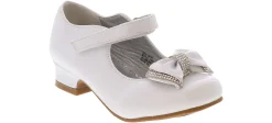 Dress Shoes|JOSMO Patent Bow Toddler Girls’ (4-7) Dress Heel White