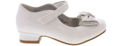 Dress Shoes|JOSMO Patent Bow Toddler Girls’ (4-7) Dress Heel White