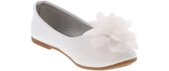 Dress Shoes|JOSMO Patent Floral Toddler Girls’ (5-10) Dress Flat White