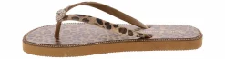 Comfort Sandals|Flip Flops|JUICY COUTURE Selfless Women’s Thong Sandal Brown