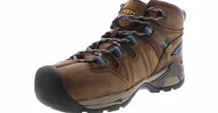 Safety Toe Boots|Slip Resistant|KEEN UTILITY Detroit XT Mid Men's Steel Toe Work Boot Brown