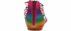 Sandals|KENSIE GIRL Rainbow Gladiator Youth Girls’ (11-4) Sandal Multicolor