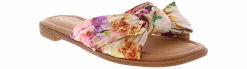 Comfort Sandals|Flat Sandals|KENSIE Renta 2 Floral Tie Women's Slide Sandal Multicolor
