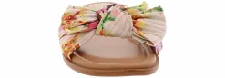 Comfort Sandals|Flat Sandals|KENSIE Renta 2 Floral Tie Women's Slide Sandal Multicolor