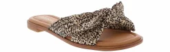 Comfort Sandals|Flat Sandals|KENSIE Renta 2 Leopard Tie Women's Slide Sandal Multicolor