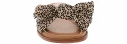 Comfort Sandals|Flat Sandals|KENSIE Renta 2 Leopard Tie Women's Slide Sandal Multicolor