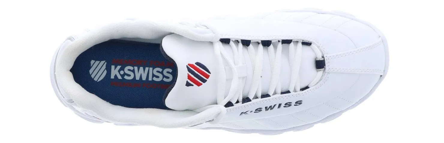 Walking Shoes|Training Shoes|K-SWISS St329 Cmf Men's Extra Wide-Width Walking Shoe White