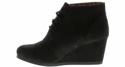 Wedge & Heeled Boots|Short Boots & Booties|MANHATTAN COLLECTION Maddie Women's Wedge Bootie Black