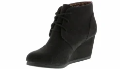 Wedge & Heeled Boots|Short Boots & Booties|MANHATTAN COLLECTION Maddie Women's Wedge Bootie Black