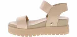 Comfort Sandals|MIA Junia Strap Women's Platform Sandal Beige