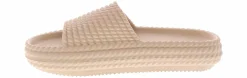 Comfort Sandals|Flat Sandals|MIA Luvly Braided Women's Comfort Slide Beige