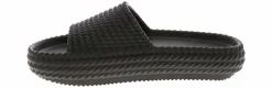 Comfort Sandals|Flat Sandals|MIA Luvly Braided Women's Comfort Slide Black