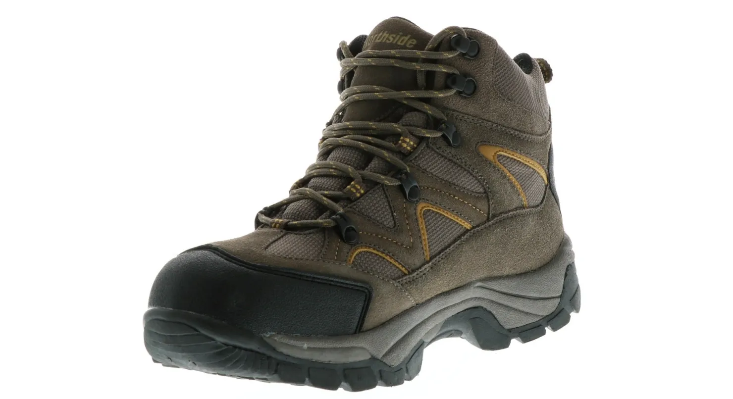 Short Boots|Hiking Boots|NORTHSIDE Suede Snohomish Men's Wide-Width Hiking Boot Brown