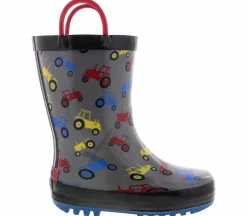 Boots|NORTHSIDE Tractor Toddler Boys' (6-10) Rain Boot Grey