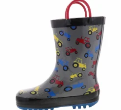 Boots|NORTHSIDE Tractor Toddler Boys' (6-10) Rain Boot Grey