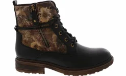Short Boots & Booties|Combat Boots|PATRIZIA BY SPRING STEP Rainier Women’s Fashion Combat Boot Black