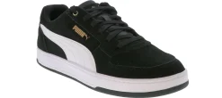 Athleisure & Casual|PUMA Caven 2.0 Full Suede Men's Court Sneaker Black