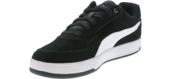 Athleisure & Casual|PUMA Caven 2.0 Full Suede Men's Court Sneaker Black