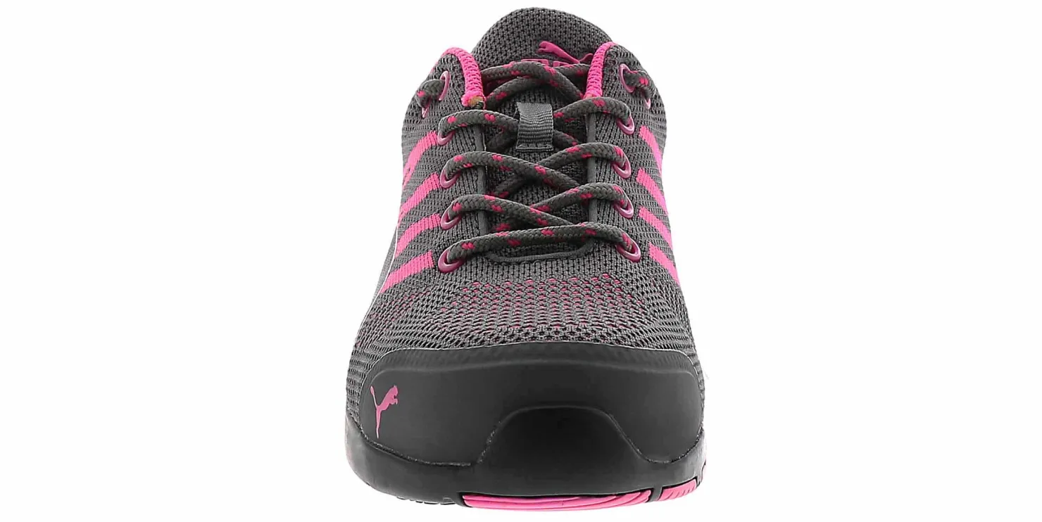 Safety Toe Athletics|Electro Static Dissipative (Esd)|PUMA Celerity Knit Low Women's Steel Toe Work Shoe Grey