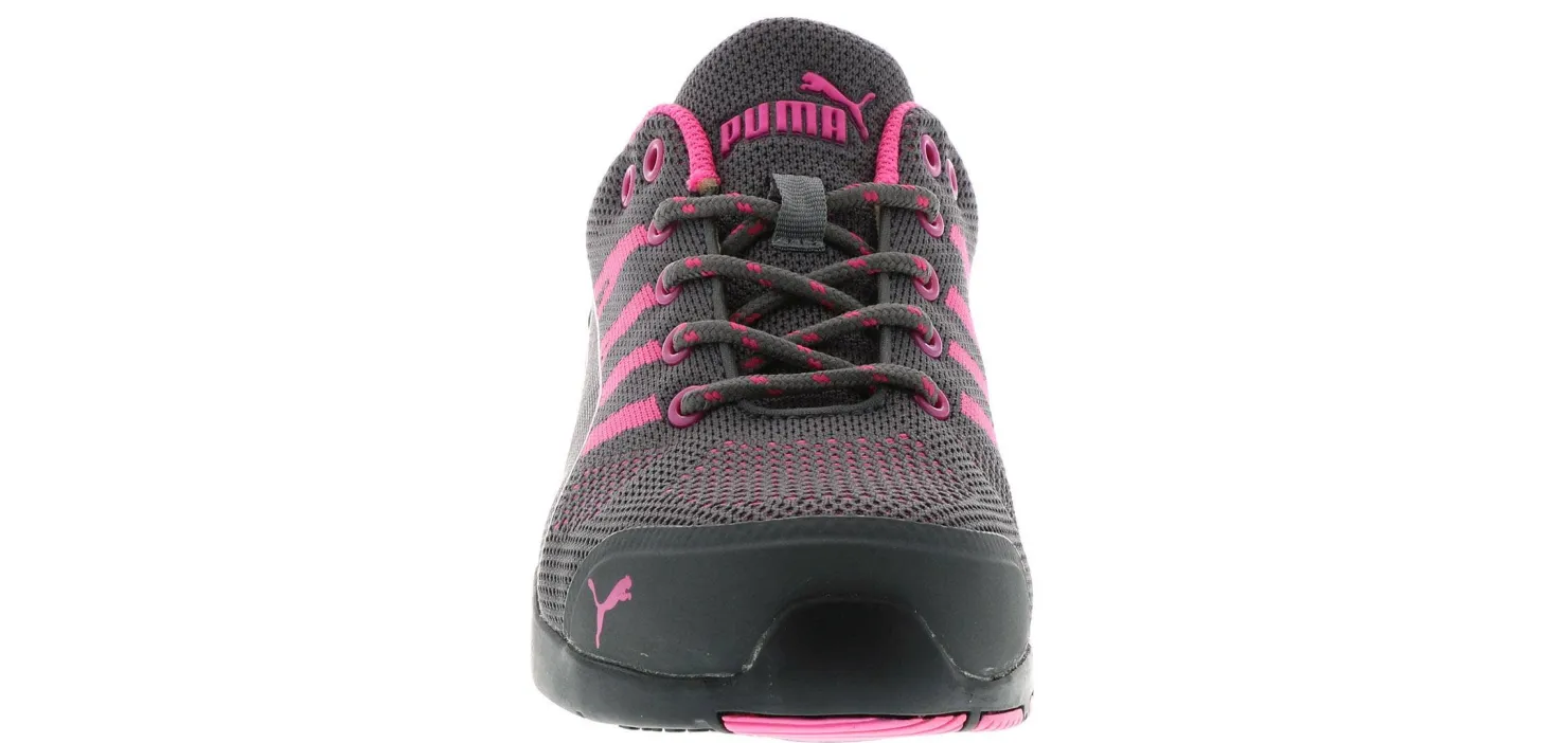 Safety Toe Athletics|Electro Static Dissipative (Esd)|PUMA Celerity Knit Low Women's Steel Toe Work Shoe Grey