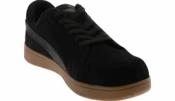 Safety Toe Athletics|Slip Resistant|PUMA Iconic Gum Low Men’s Composite Toe Work Shoe Black
