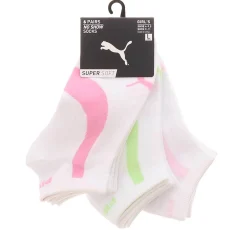 Socks|PUMA 6PK Girls' No-Show Socks White