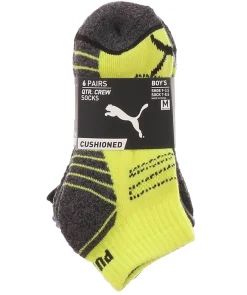 Socks|PUMA 6PK Kids' Quarter Crew Socks Multicolor