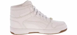 Athletic & Sneakers|PUMA Rebound Layup Bling Junior Girls’ (4-7) Hi-Top Sneaker White