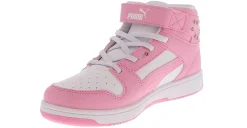 Athletic & Sneakers|PUMA Rebound Layup Blossom Youth Girls (11-3) Hi-Top Athletic Sneaker Pink